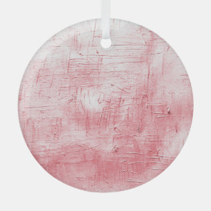 Metallische Rote Leinwand: Pinselstrich Elegance. Ornament Aus Glas