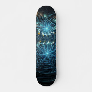 Metallische Spinnennetze Skateboard