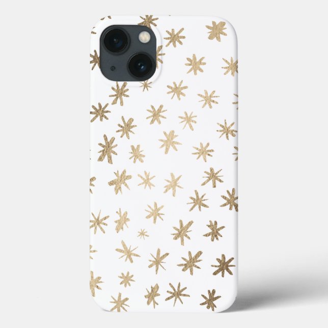 Metallische Sterne - Gold Case-Mate iPhone Hülle (Rückseite)