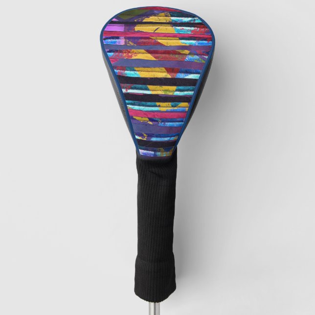 Metallische Streifen Golf Headcover (Vorderseite)