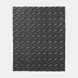 metallische Struktur in schwarzer Farbe Fleecedecke