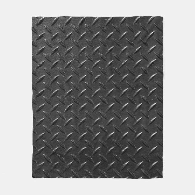 metallische Struktur in schwarzer Farbe Fleecedecke (Vorderseite)