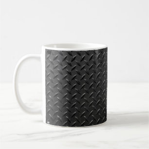 metallische Struktur in schwarzer Farbe Kaffeetasse