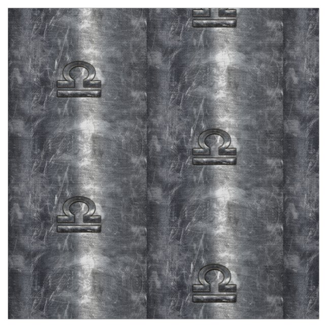 Metallische Style Libra Zodiac-Zeichen Stoff (Muster)