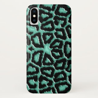 Metallische tadellose grüne Giraffe Case-Mate iPhone Hülle