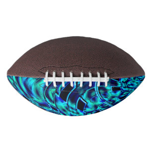 Metallische und krüge Täuschung, blau bis grün Football