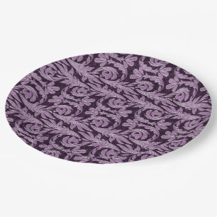 Metallische Waves-Two-Toned Lila PAPER-PARTY-TELLE Pappteller