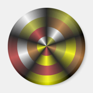 Metallischer Blick-abstrakter Magnet