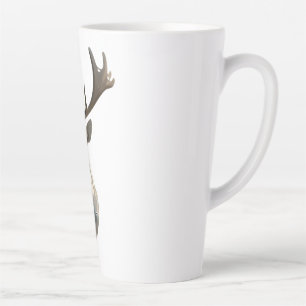 Metallischer Cyber-Hirschkopf-Steampunk-Wandkunst- Milchtasse