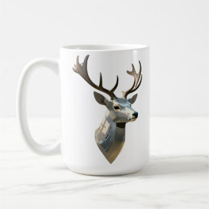 Metallischer Cyberhirschkopf Steampunk-Wandkunst-T Kaffeetasse