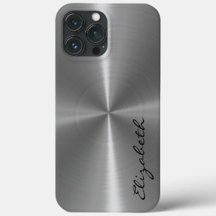 Metallischer Edelstahlaussehen Case-Mate iPhone Hülle