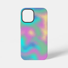 Metallischer Effekt von Unicorn-Regenbogen iPhone 12 Mini Hülle