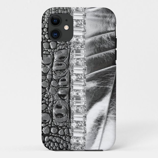 Metallischer Fall der diamante de Case-Mate iPhone Hülle (Rückseite)