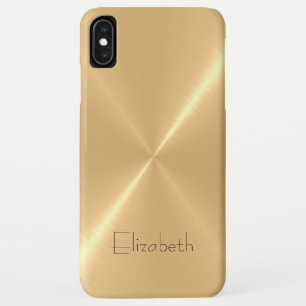Metallischer, glatter, rostfreier Stahlausdruck Case-Mate iPhone Hülle
