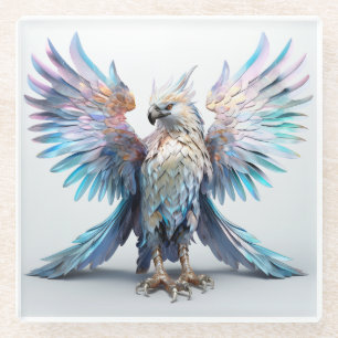 Metallischer Iridescent Eagle Glasuntersetzer