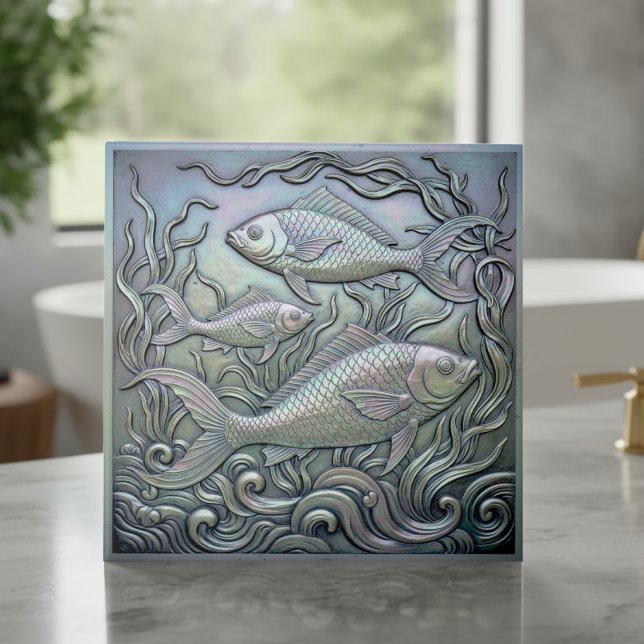 Metallischer Irischer Fisch ID1223 Fliese (Von Creator hochgeladen)