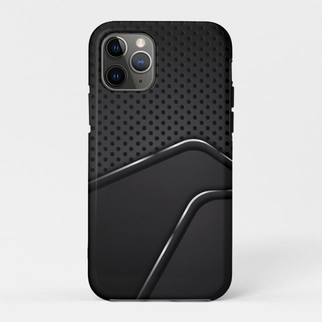 Metallischer Mash mit silbernen dynamischen Linien Case-Mate iPhone Hülle (Rückseite)