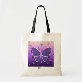 METALLISCHER SCHMETTERLING Tragetasche 