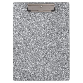 Metallischer Silber-Glitzer Klemmbrett