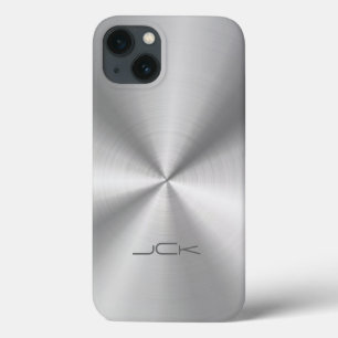 Metallischer Silber-Gray-Stahlschau Case-Mate iPhone Hülle