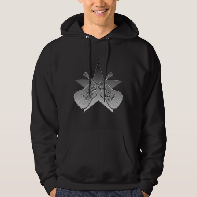 Metallischer Stern Martins D28 Hoodie (Vorderseite)