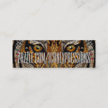 Metallischer Tiger mustert Visitenkarten