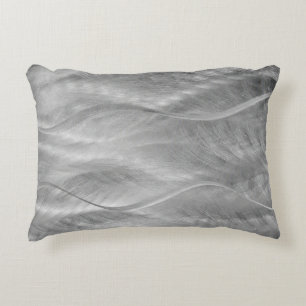 Metallischer Wavy Abstrakt Dekokissen