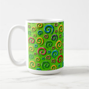 Metallischer Wirbel-Spaß Kaffeetasse