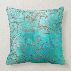 Metallisches Aquatic Ocean Water Beach Brown Unico Kissen