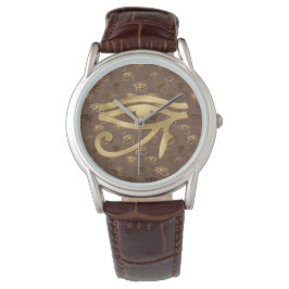 Metallisches Auge des Horus ägyptisch Armbanduhr