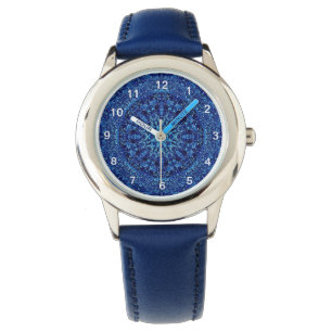 Metallisches Blau Armbanduhr
