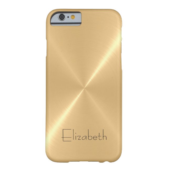 Metallisches, bleihaltiges Gold aus Edelstahl Case-Mate iPhone Hülle (Rückseite)