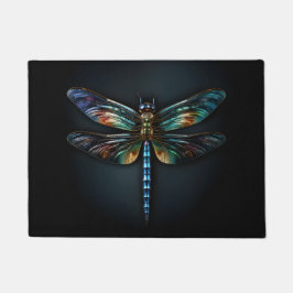 Metallisches Dragonfly-Shirt Fußmatte