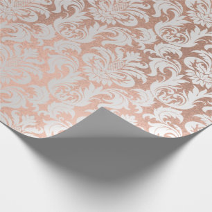 Metallisches dünnes Rosen-GoldCoppe grauer Geschenkpapier