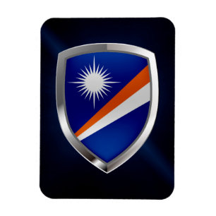 Metallisches Emblem der Marshall-Inseln Magnet