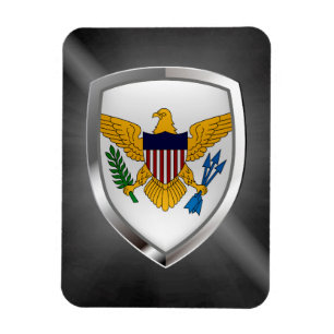 Metallisches Emblem der US-Jungfrau Magnet