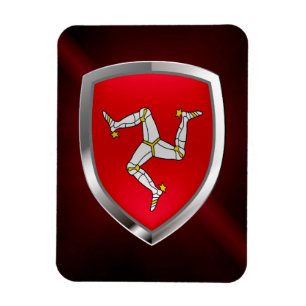 Metallisches Emblem Isle of Mans Magnet