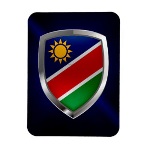 Metallisches Emblem Namibias Magnet