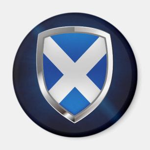 Metallisches Emblem Schottlands Magnet