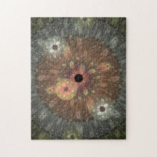 Metallisches Flammen-Fraktal-Puzzle