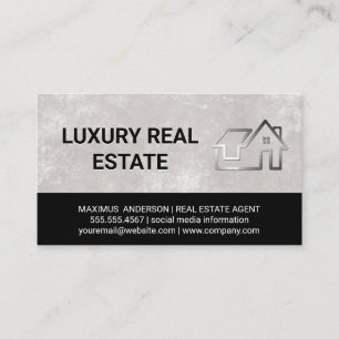 Metallisches Gebäude Visitenkarte