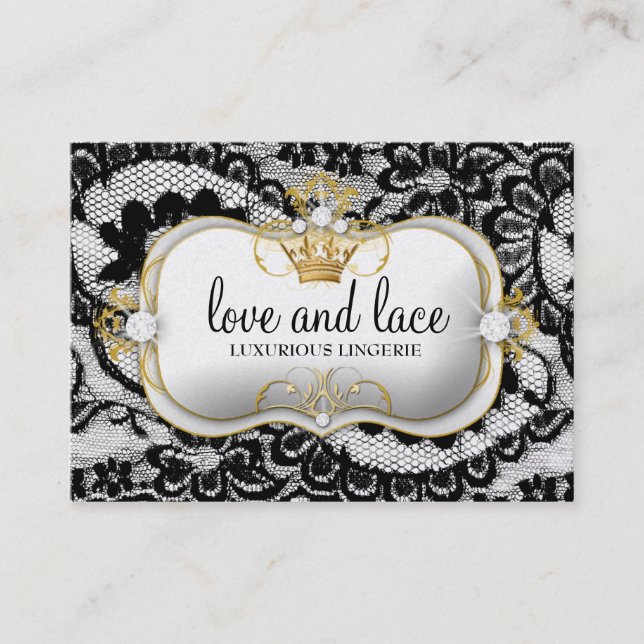 Metallisches Gold 311 Lace de Luxe Ciao Bella Visitenkarte (Vorderseite)