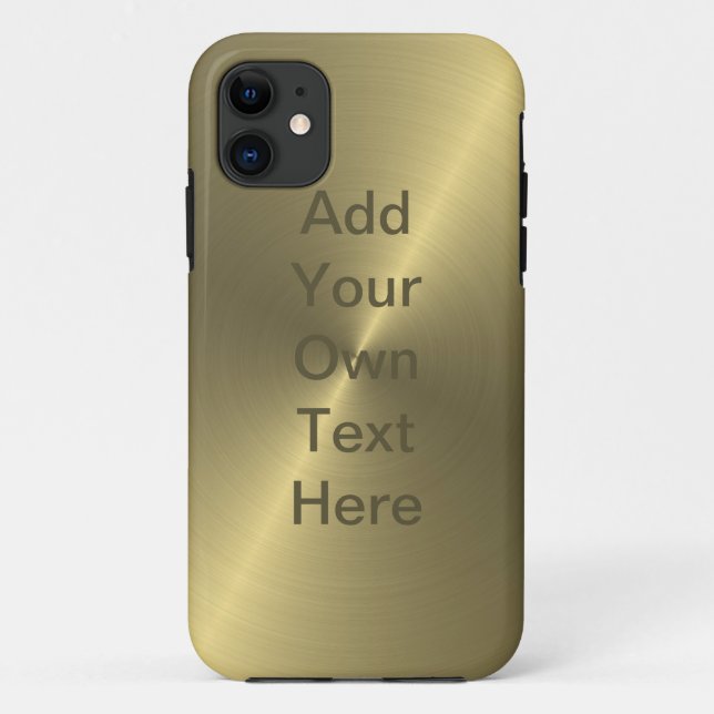 Metallisches Gold Case-Mate iPhone Hülle (Rückseite)