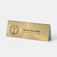 Metallisches Gold-Logo