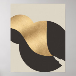 Metallisches Gold Look Fountain Pen & Tinte Art Pr Poster