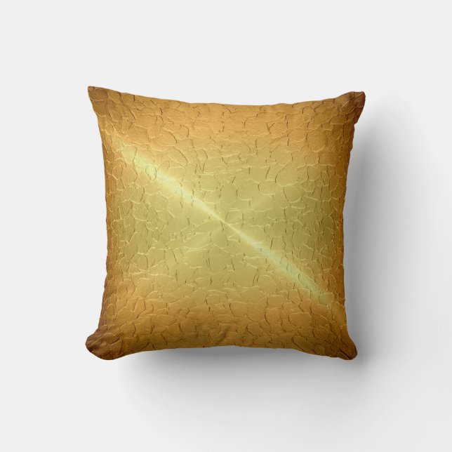Metallisches Gold-Metall Kissen (Vorderseite)