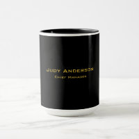 Metallisches Gold & Schwarz Professionell Modern E