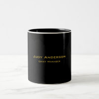Metallisches Gold & Schwarz Professionell Modern E