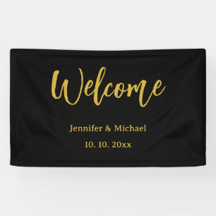 Metallisches Gold & schwarzes professionelles mode Banner