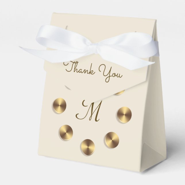 Metallisches Gradientdesign. Monogramm Geschenkschachtel (Vorderseite)